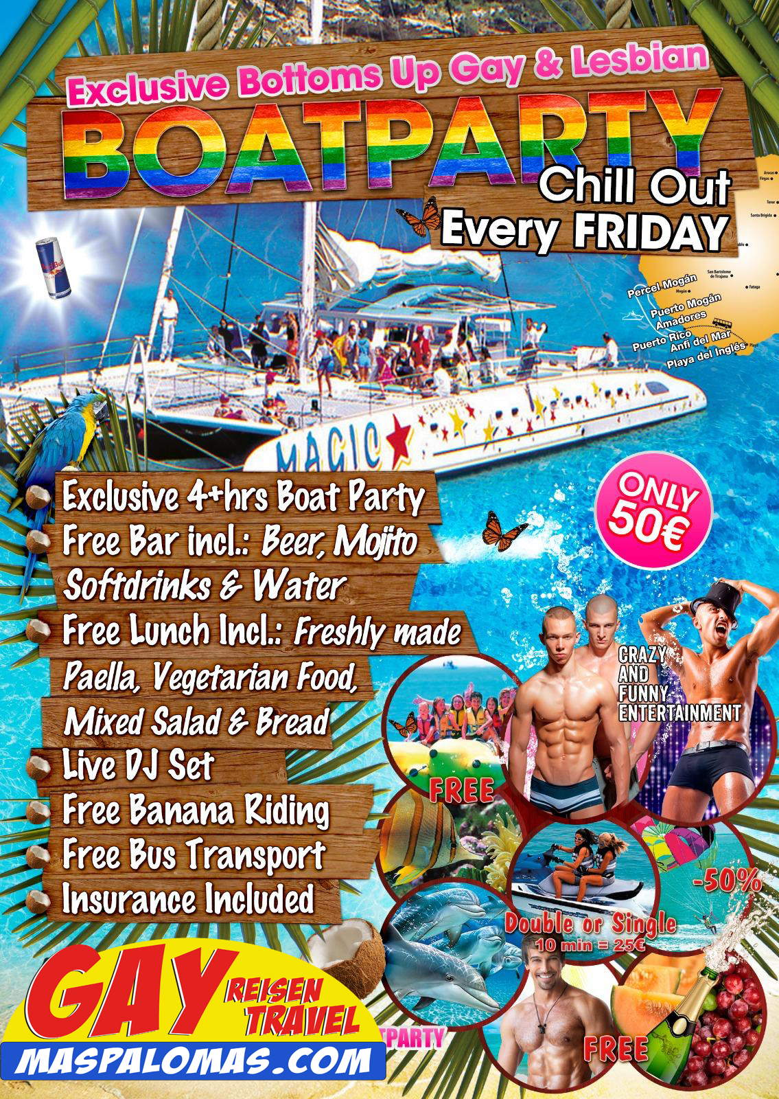 Gay&Lesbian Boat Trip Gran Canaria